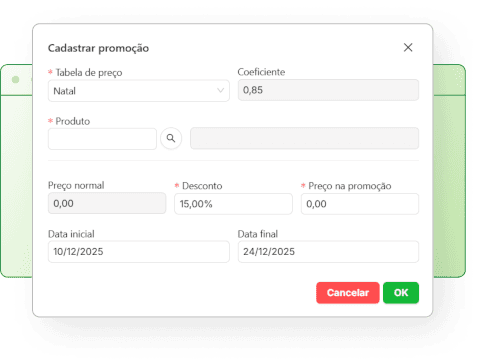 Funcionalidade Cadastros